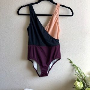 Colorblock One Piece Swimsuit by Solid and Striped